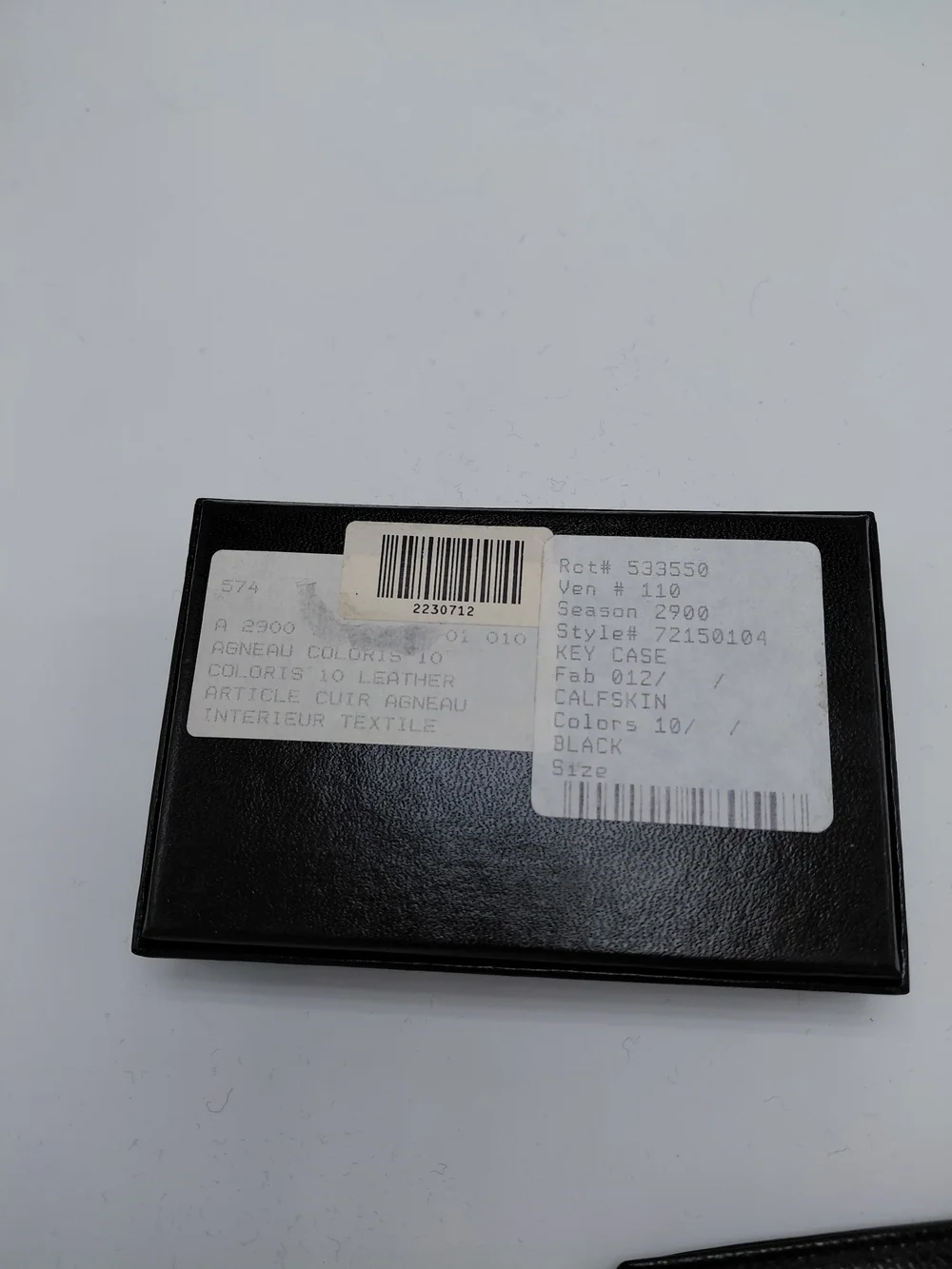 CHANEL Black Caviar Leather CC Logo Card & Key Holder